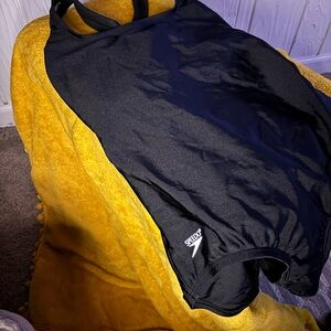 Speedo Black Athletic One-Piece Swimsuit